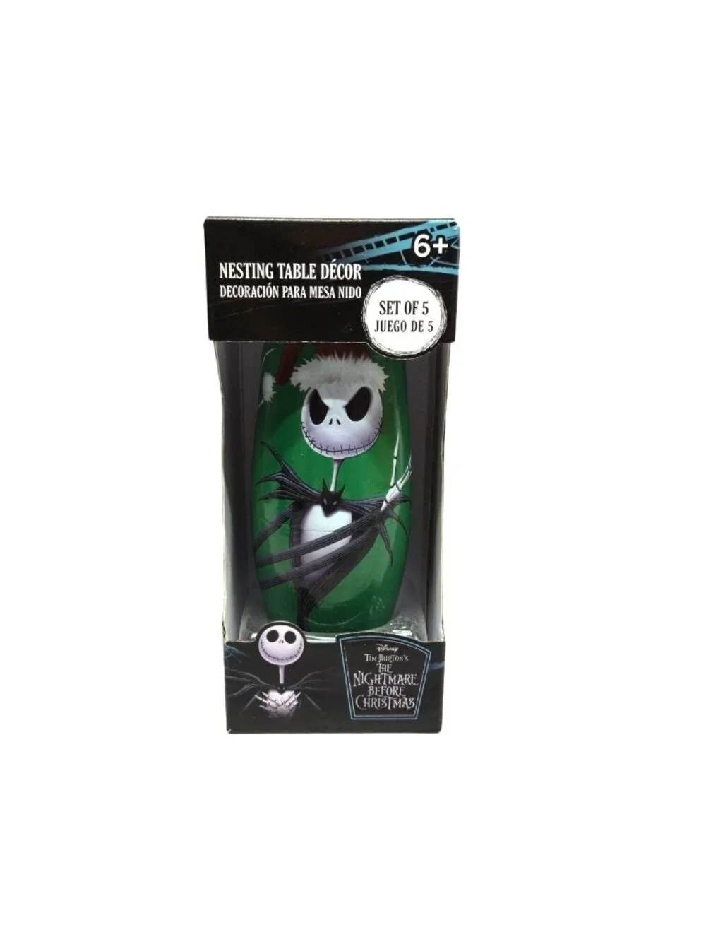 Nightmare Before Christmas 5-piece nesting doll set featuring Jack Skellington